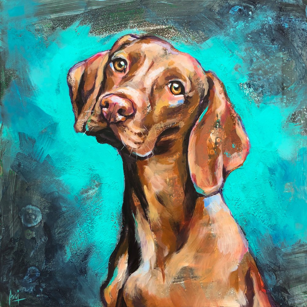 Vizsla - Original Dog Painting