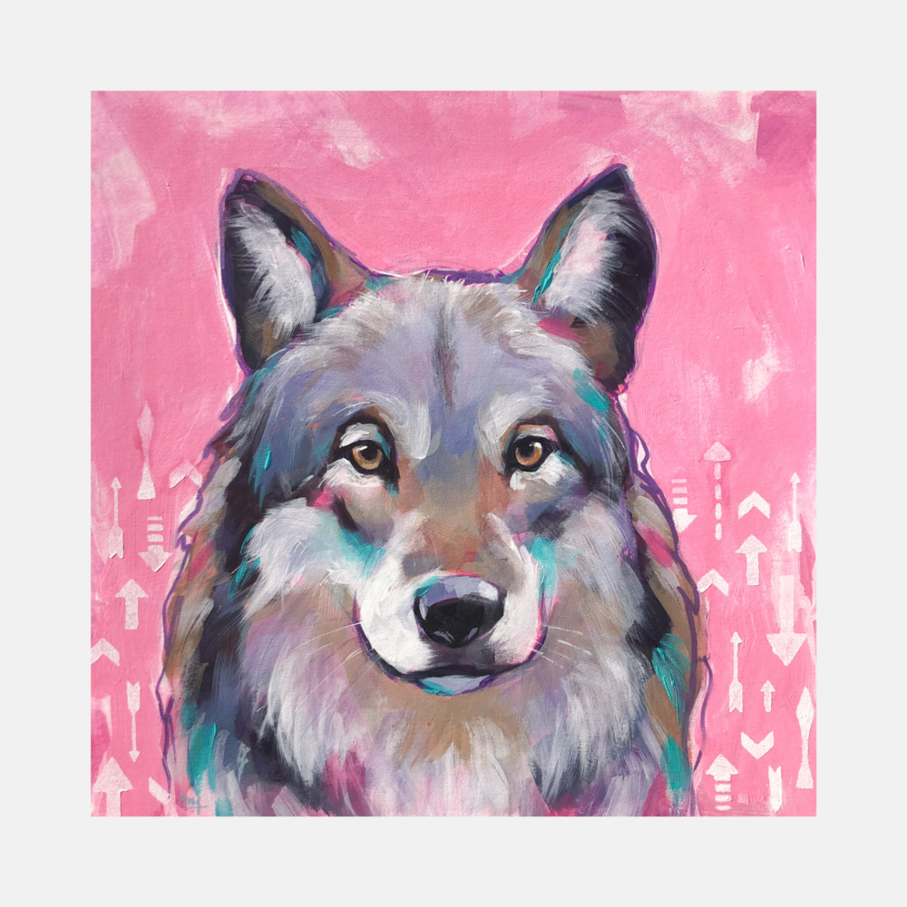 Skadi - Original Wolf Painting