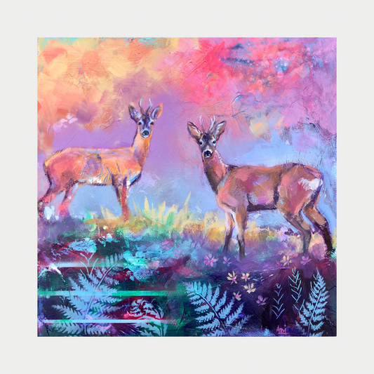 Iridescence - Original Roe Deer Painting