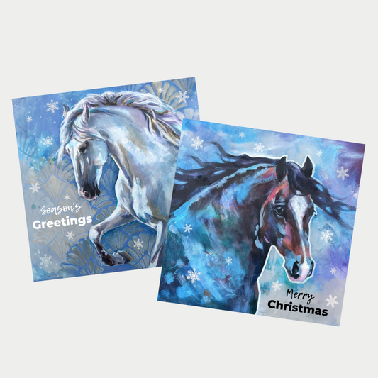 Winter Horses - Christmas Cards (Singles & Packs)