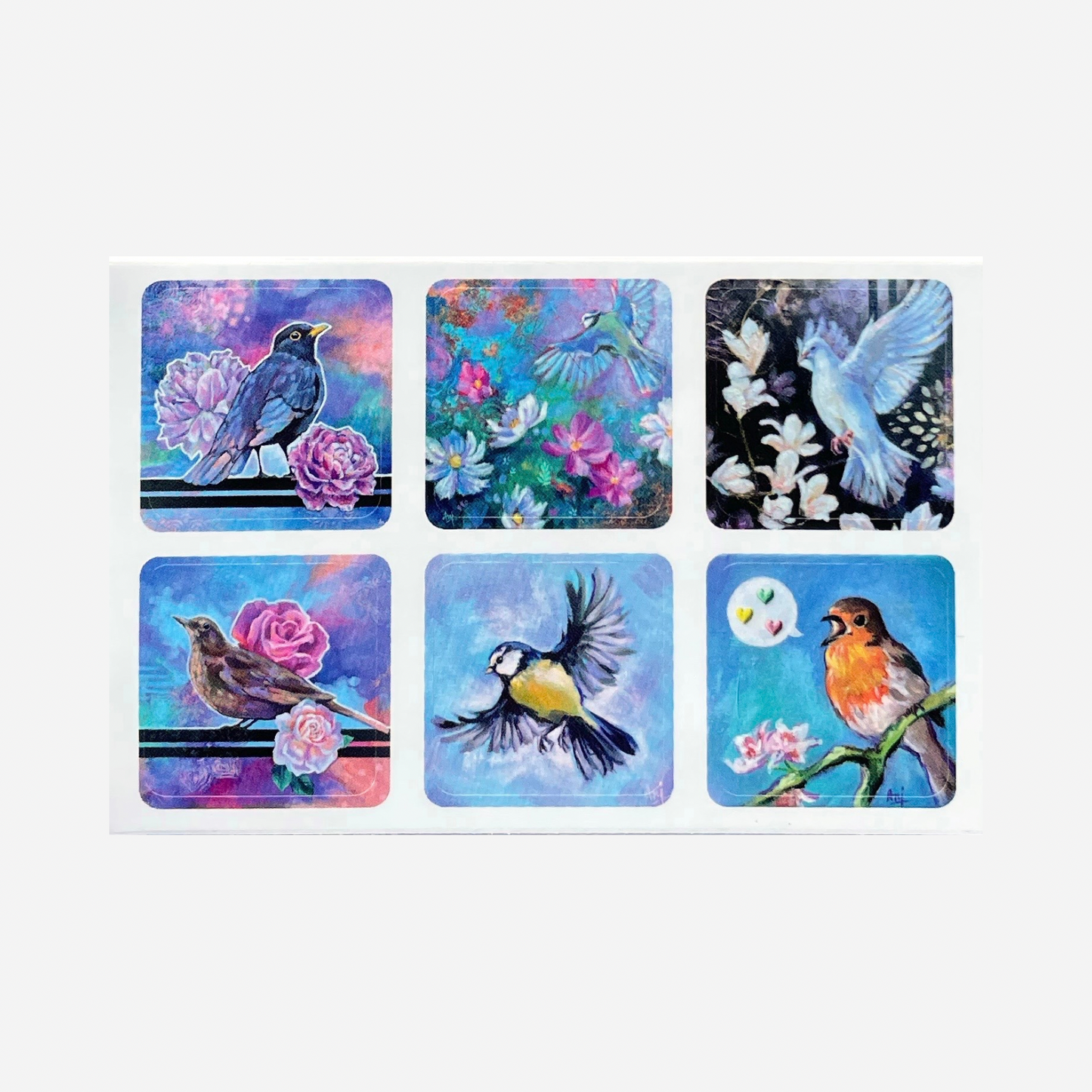 Mini Vinyl Stickers - Birds