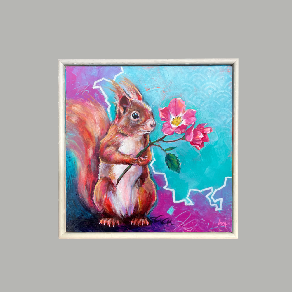 Valentine - Original Squirrel Painting