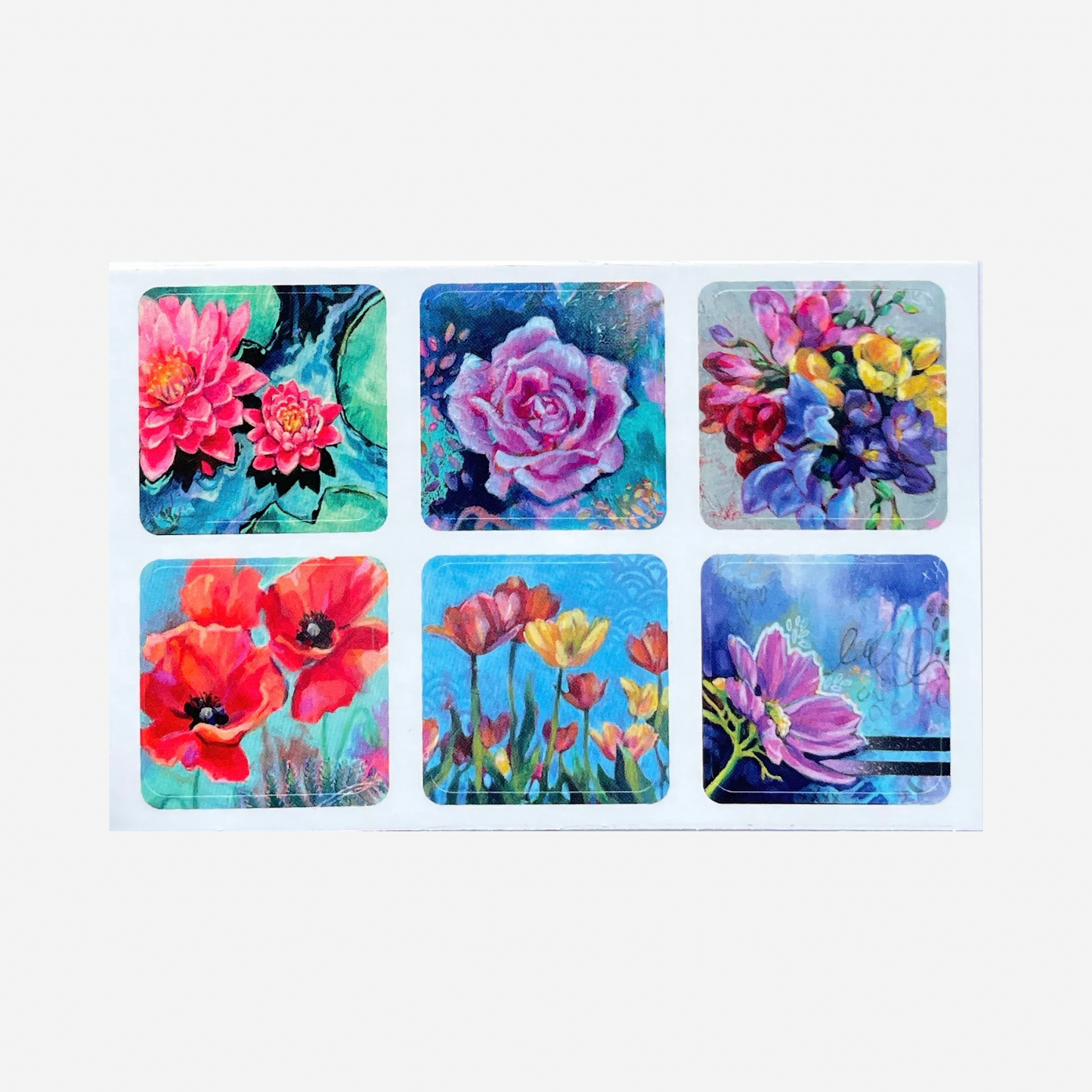 Mini Vinyl Stickers - Flowers