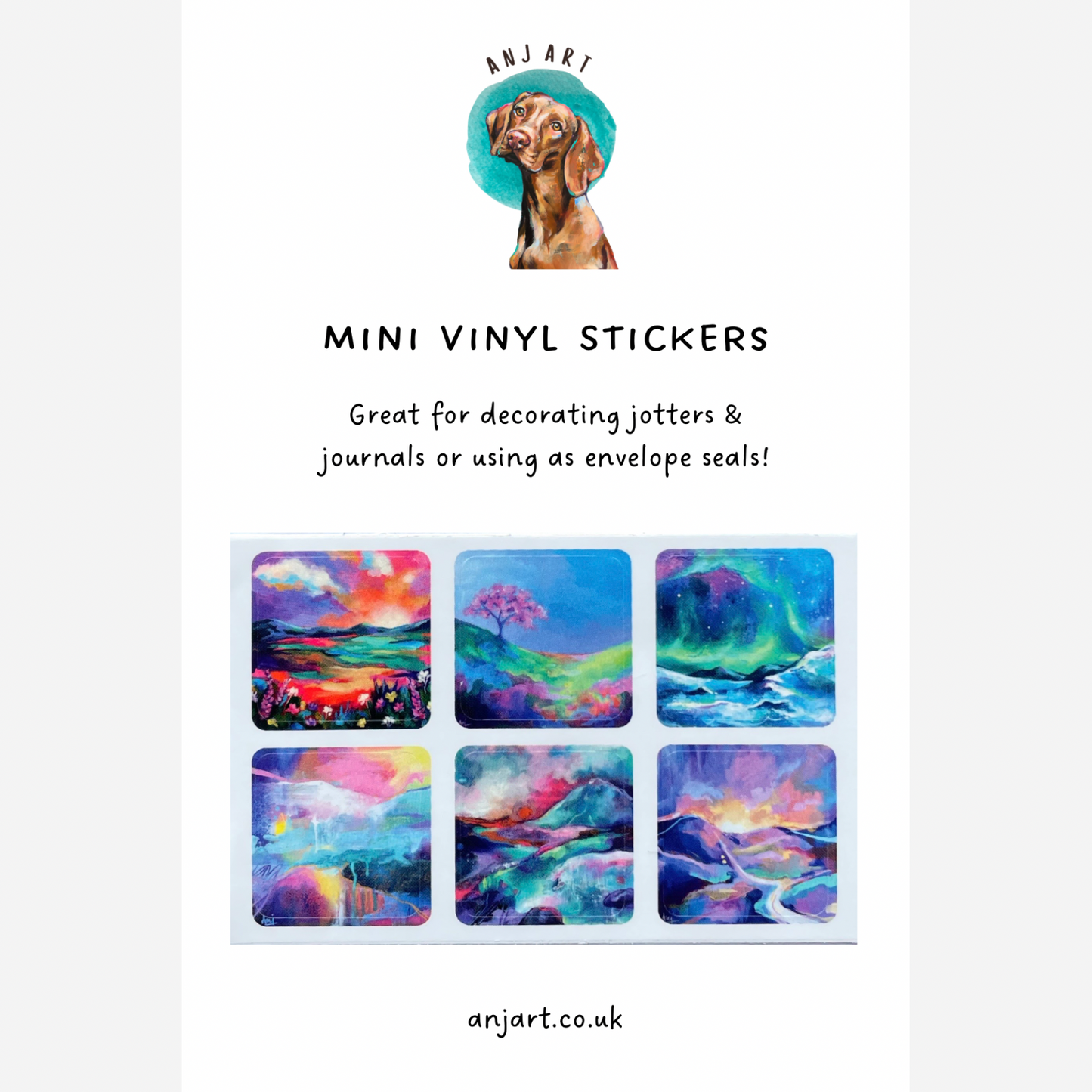 Mini Vinyl Stickers - Landscapes