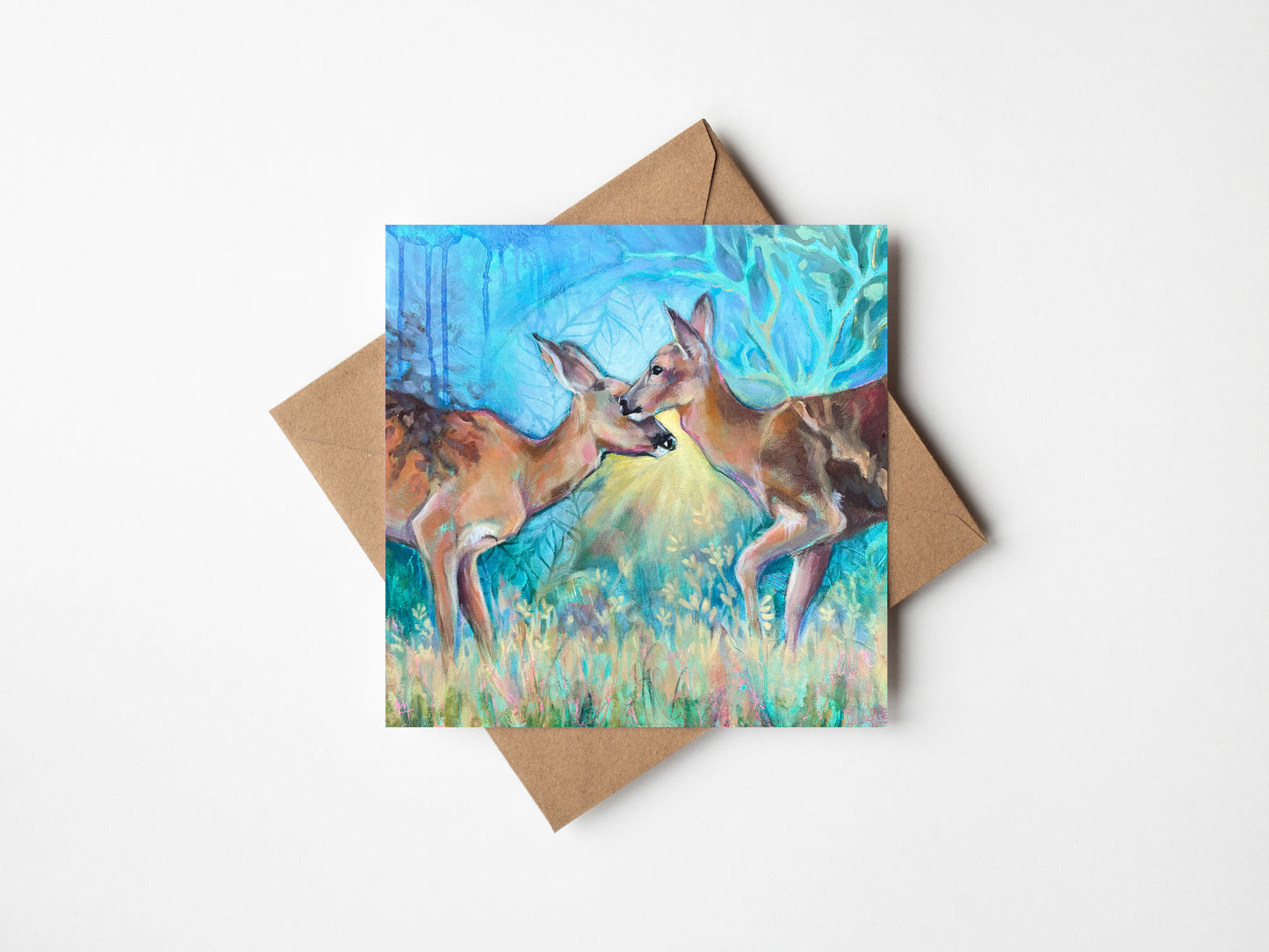 Renascence Deer - Greetings Card