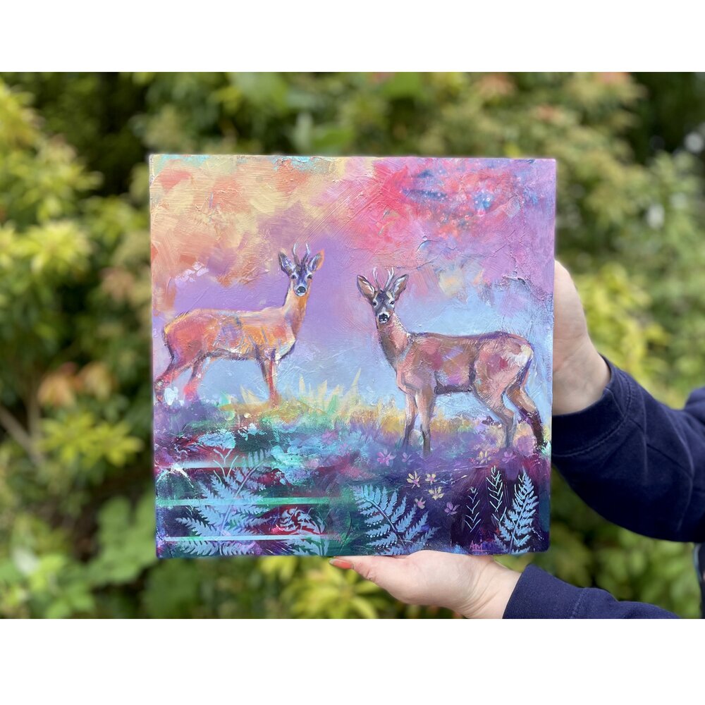 Iridescence - Original Roe Deer Painting