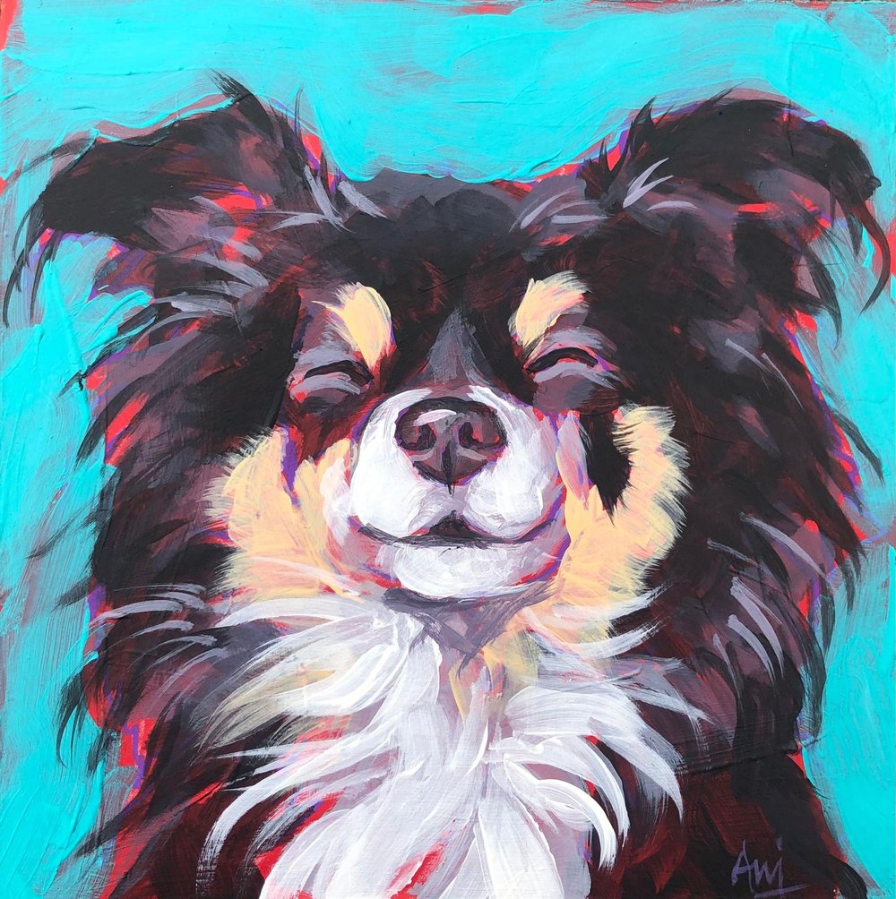 Zen Chihuahua - Original Dog Painting