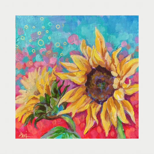 Sun Shine - Original Floral Painting