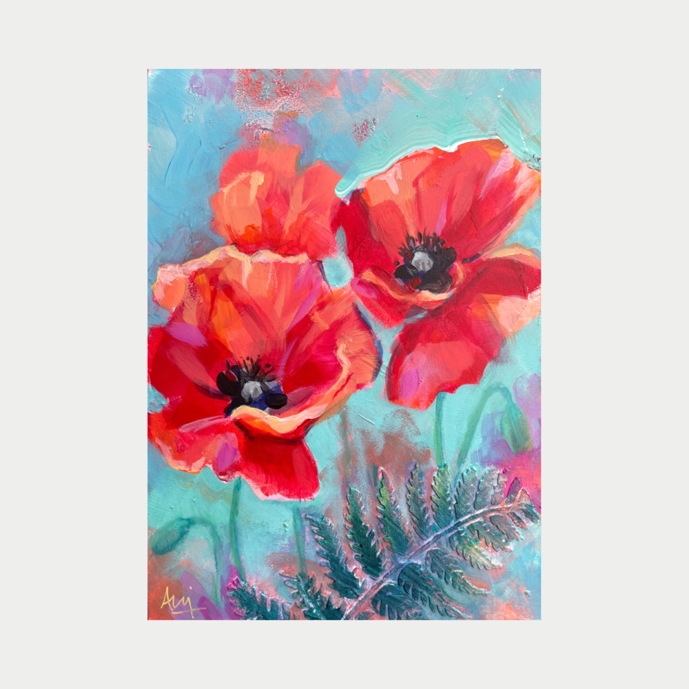 Poppies - Original Floral Painting