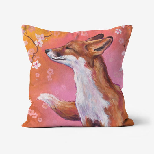 Fox Faux Suede Cushion