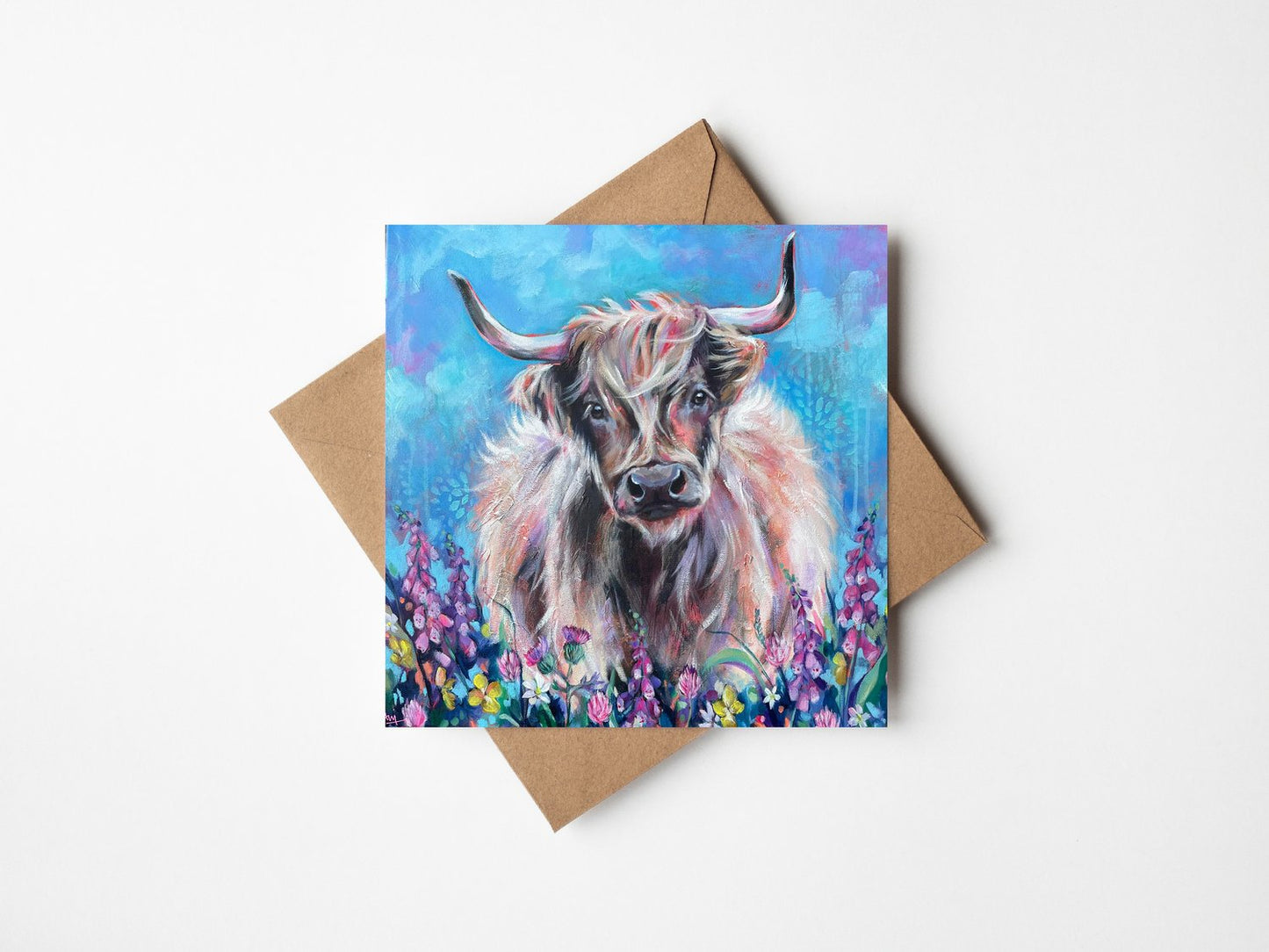 Floraidh Highland Cow - Greetings Card
