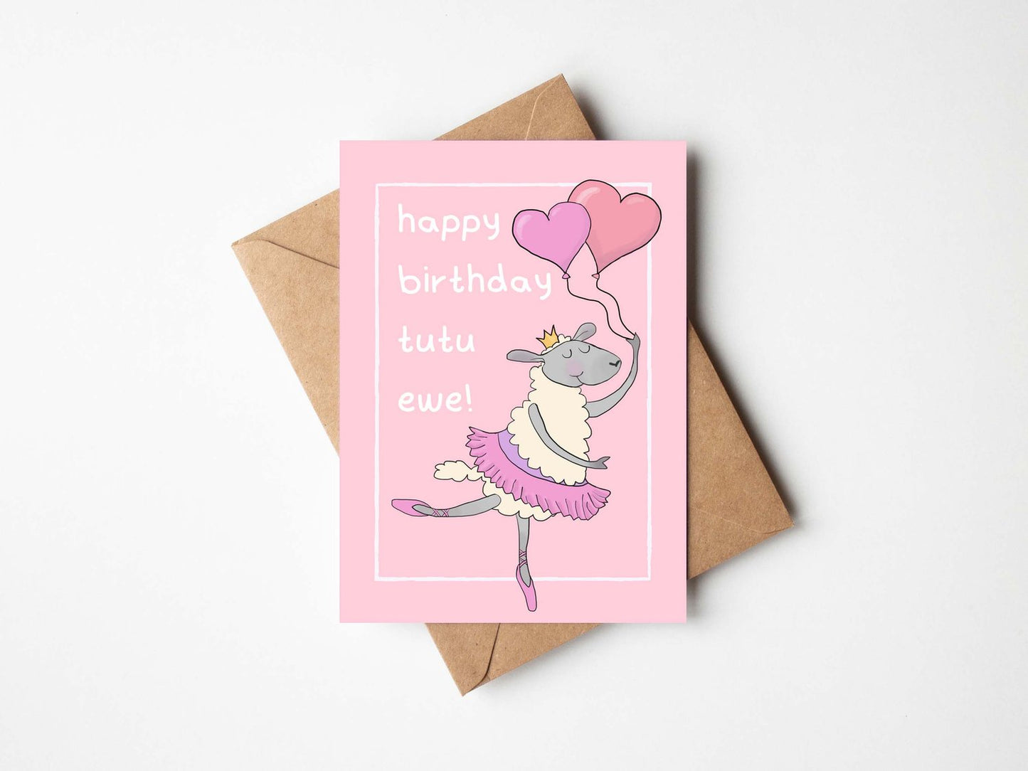 Happy Birthday Tutu Ewe - Greetings Card