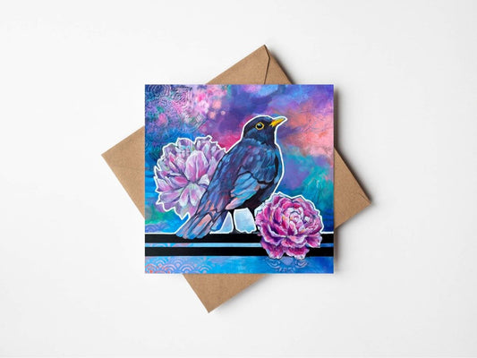 Beau Blackbird - Greetings Card