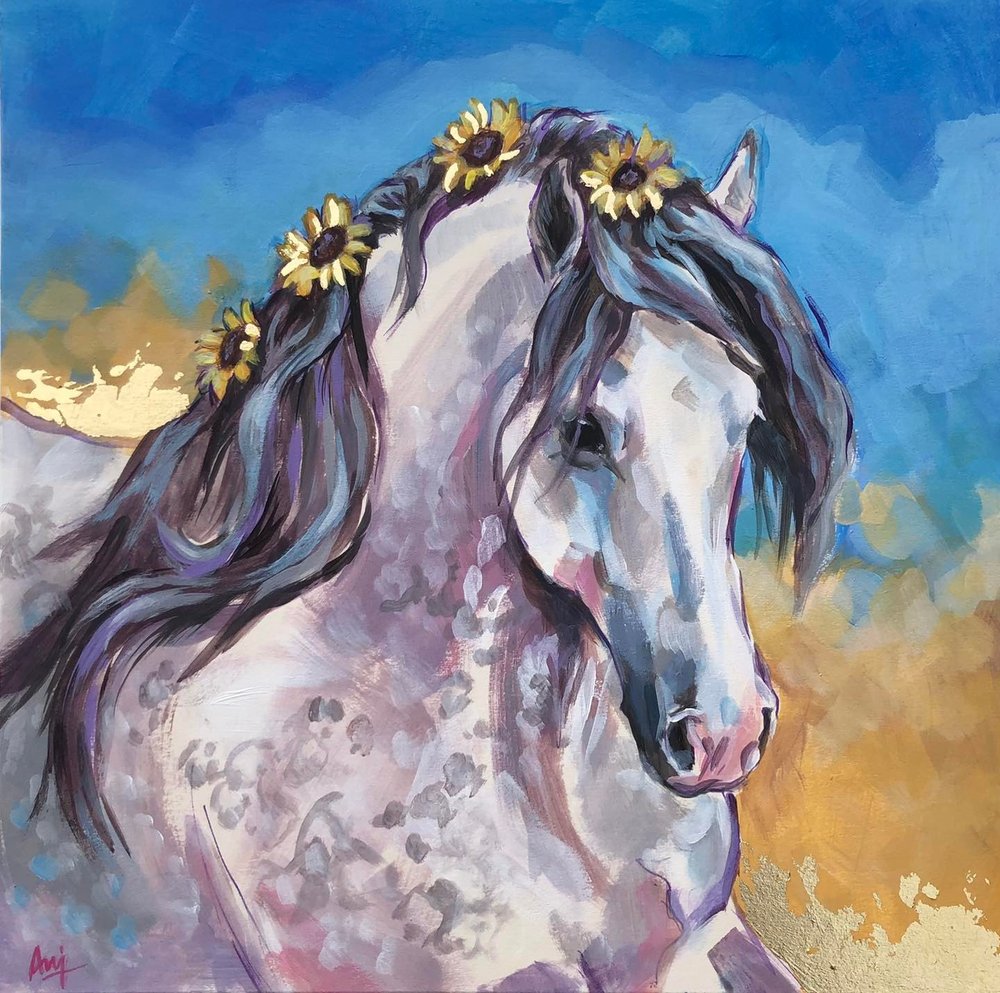 Hope - Hand Embellished Charity Horse Print