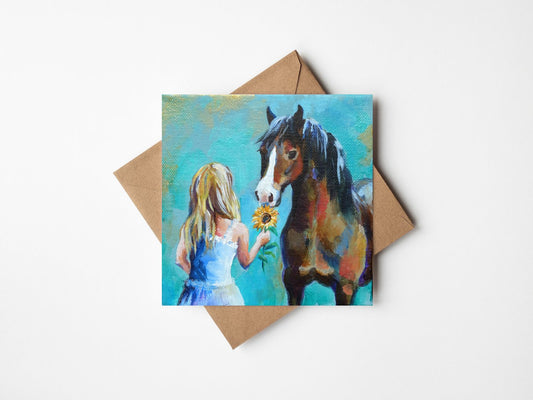 The Gift Horse - Greetings Card