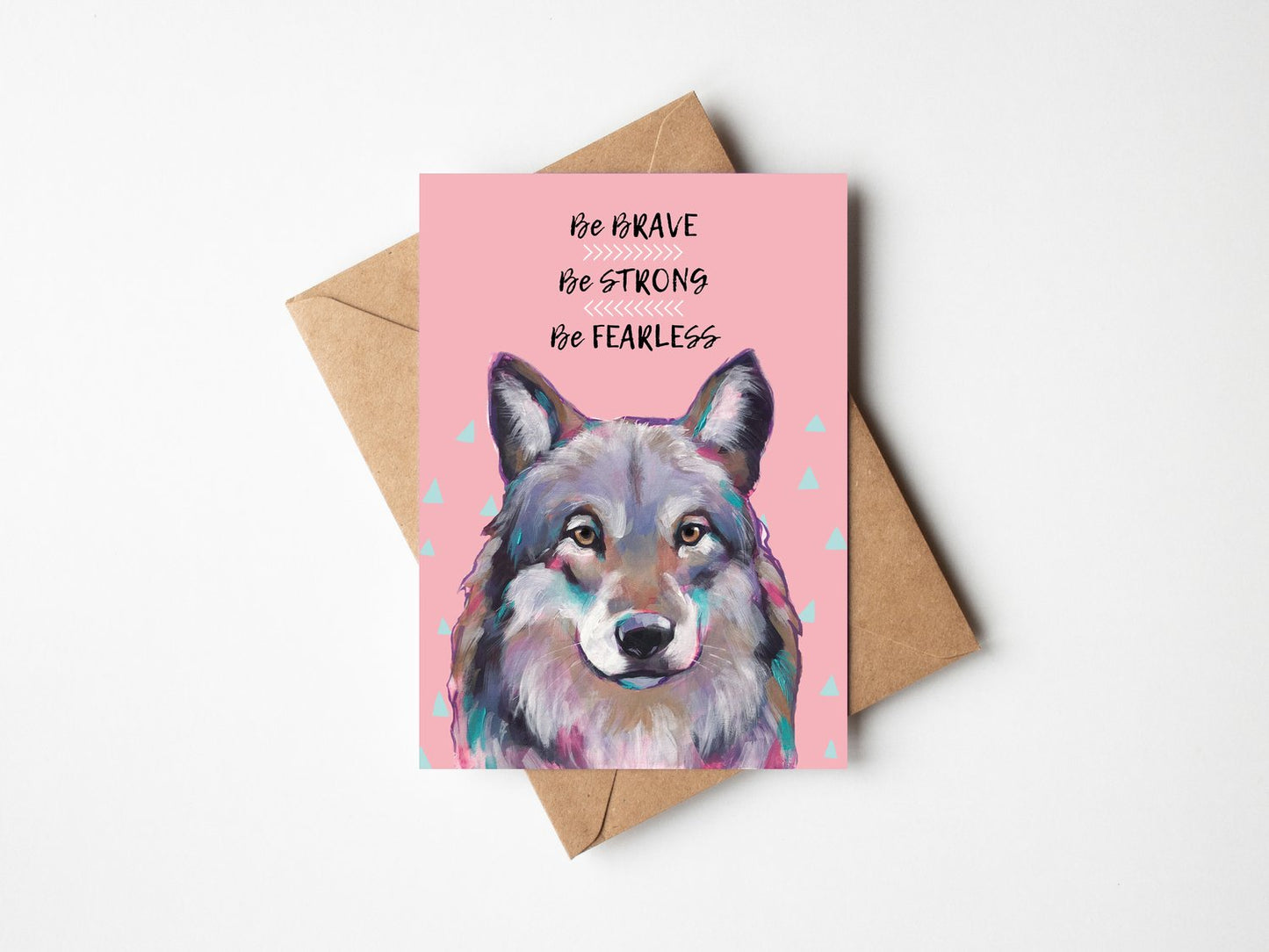 Wolf Courage - Greetings Card