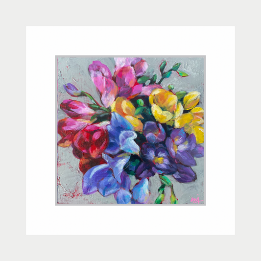 Rainbow Bouquet - Floral Print